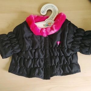Build A Bear Pink and Black Jacket